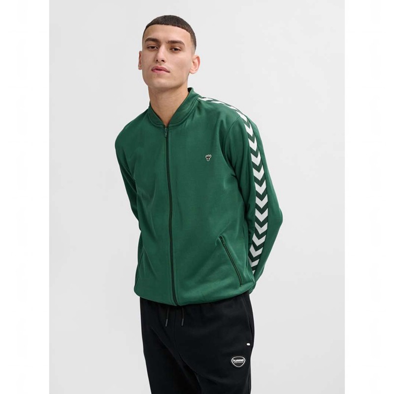 Hummel Archive Regular Poly Zip Ženske Majice Zelene | 796165-087