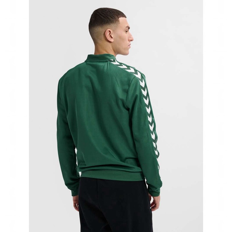Hummel Archive Regular Poly Zip Ženske Majice Zelene | 796165-087