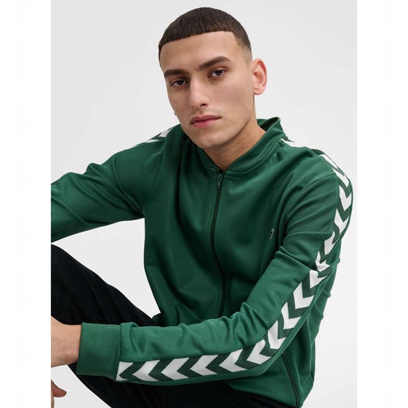 Hummel Archive Regular Poly Zip Ženske Majice Zelene | 796165-087