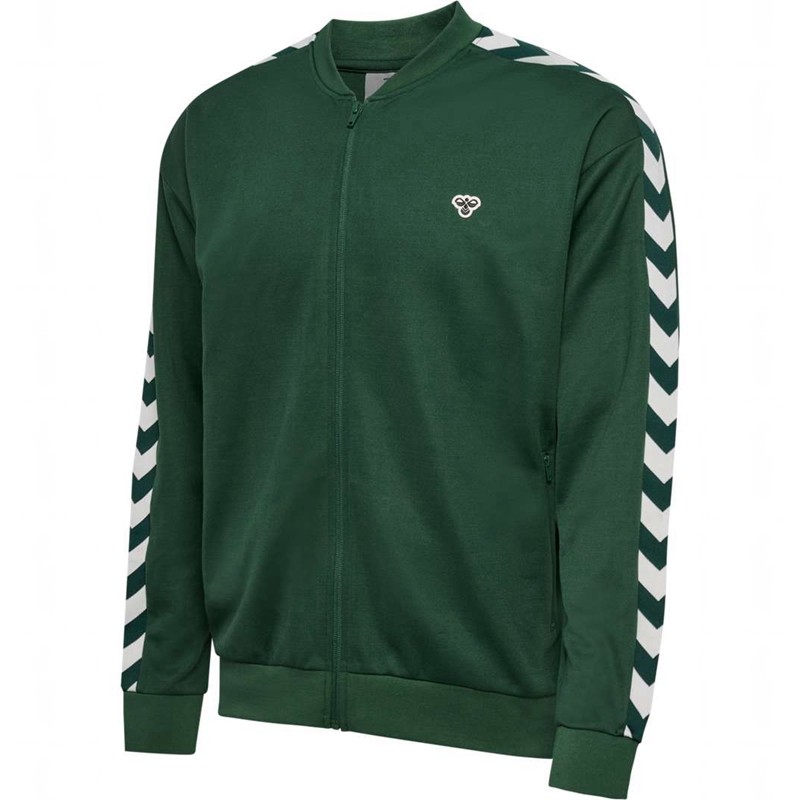 Hummel Archive Regular Poly Zip Ženske Majice Zelene | 796165-087