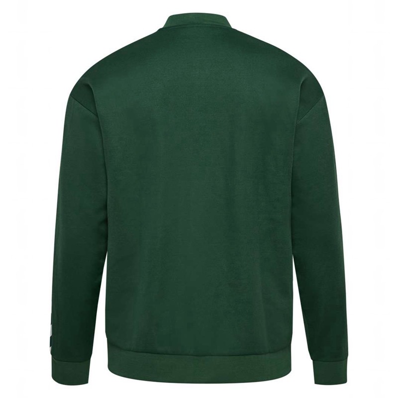 Hummel Archive Regular Poly Zip Ženske Majice Zelene | 796165-087