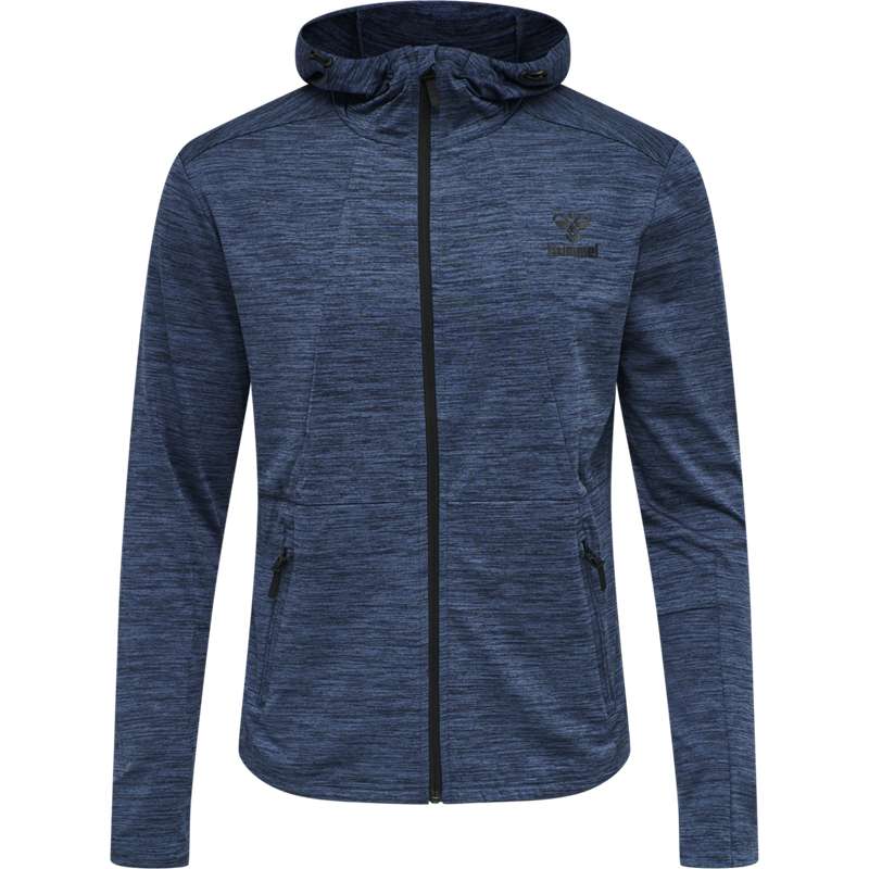Hummel Aston Zip Muške Majica s Kapuljačom Crne | 131282-125