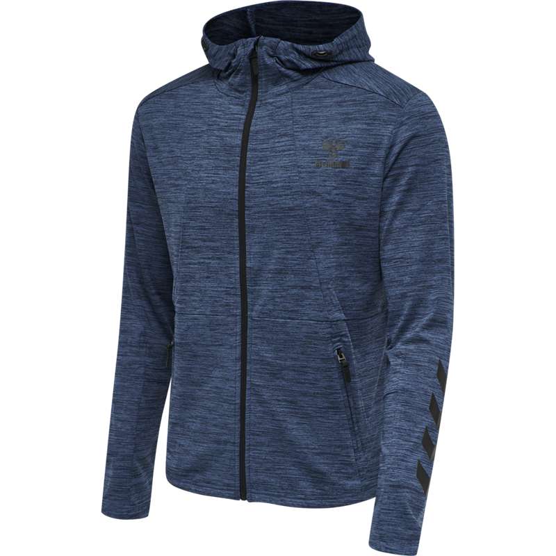Hummel Aston Zip Muške Majica s Kapuljačom Crne | 131282-125