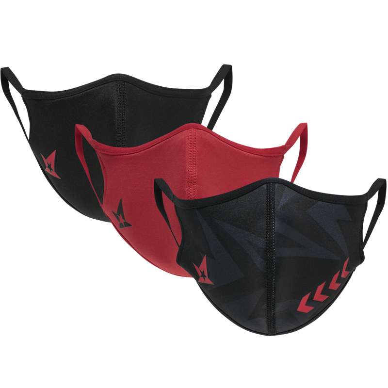 Hummel Astralis - 3 Pack Muške Maska Crne | 934153-321