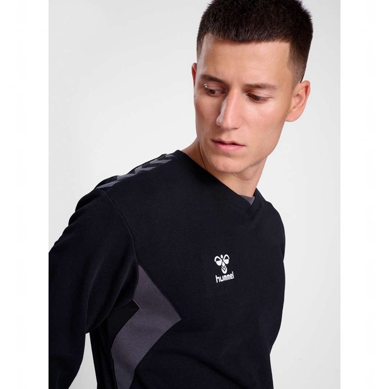 Hummel Authentic Co Training Sweat Muške Dukserice Crne | 753780-410