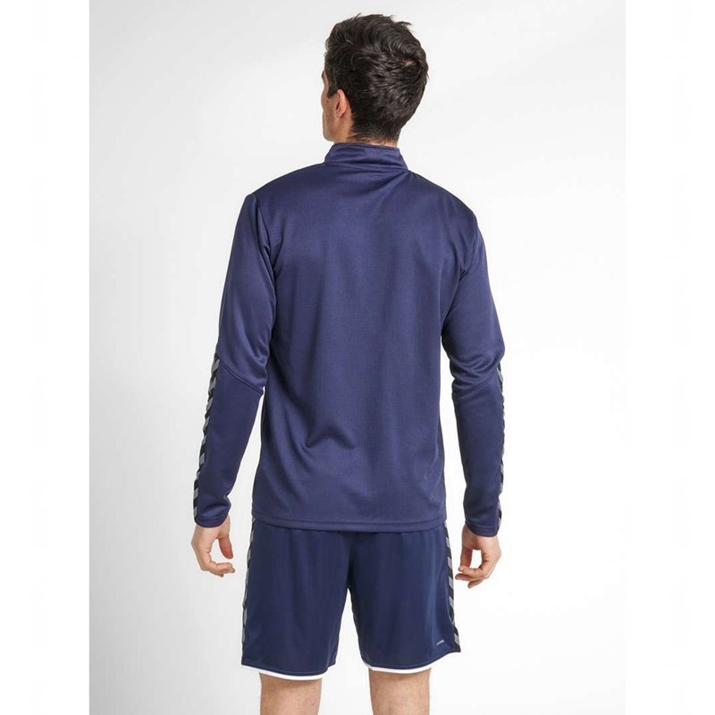 Hummel Authentic Half Zip Muške Dukserice Tamnoplave | 532450-288