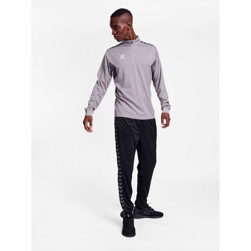 Hummel Authentic Half Zip Sweat Muške Dukserice Sive | 857595-763