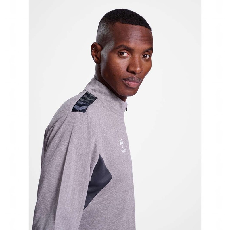 Hummel Authentic Half Zip Sweat Muške Dukserice Sive | 857595-763