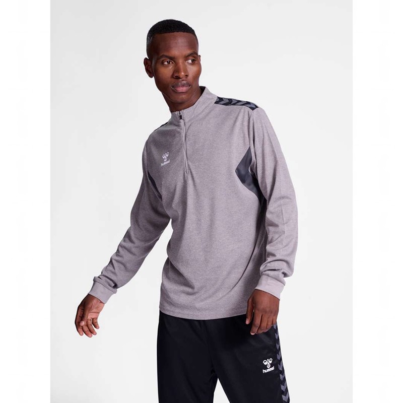 Hummel Authentic Half Zip Sweat Muške Dukserice Sive | 857595-763