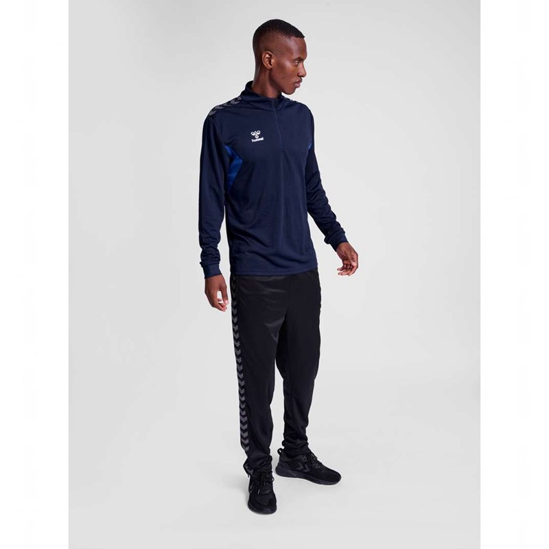 Hummel Authentic Half Zip Sweat Muške Dukserice Tamnoplave | 709843-022