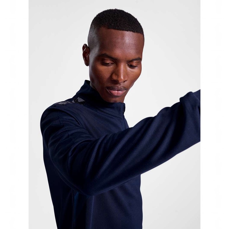 Hummel Authentic Half Zip Sweat Muške Dukserice Tamnoplave | 709843-022