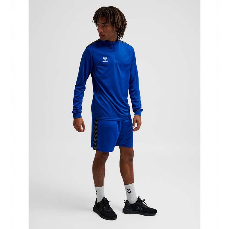 Hummel Authentic Half Zip Sweat Muške Dukserice Plave | 265499-971