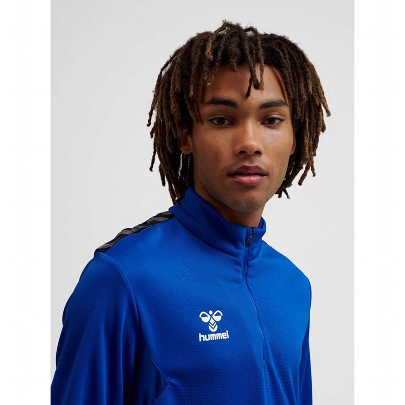 Hummel Authentic Half Zip Sweat Muške Dukserice Plave | 265499-971