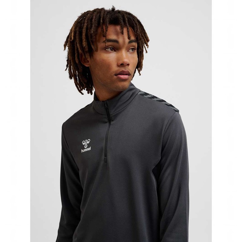 Hummel Authentic Half Zip Sweat Muške Hlače Sive | 795213-864