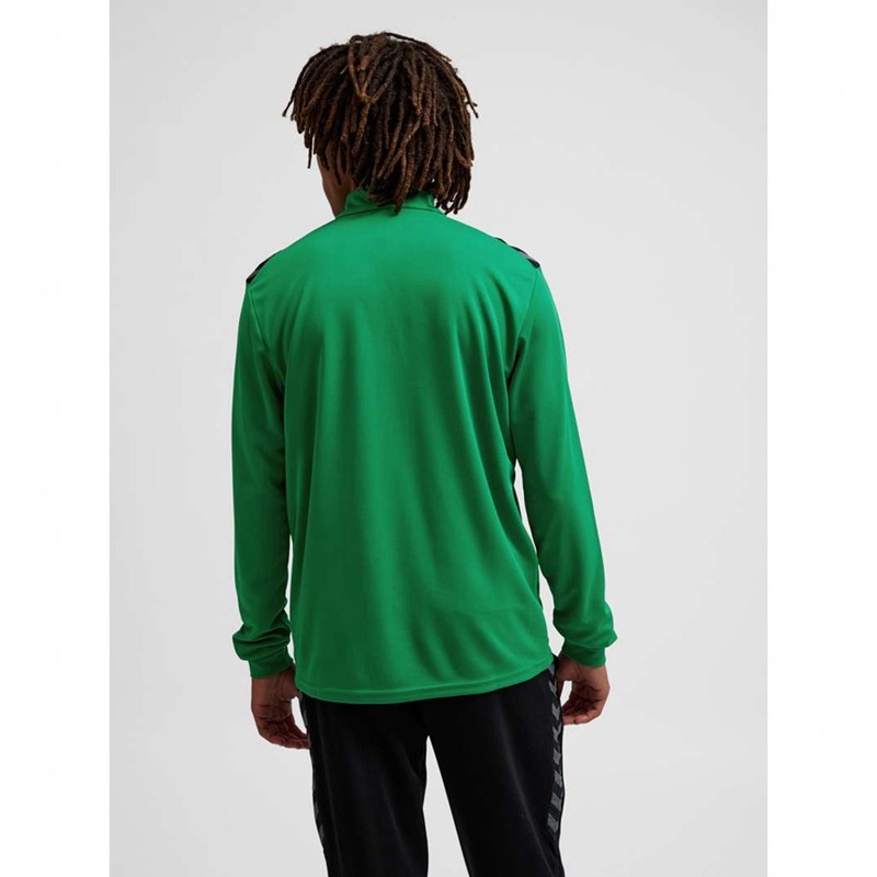 Hummel Authentic Half Zip Sweat Muške Kratke Hlače Zelene | 762716-931