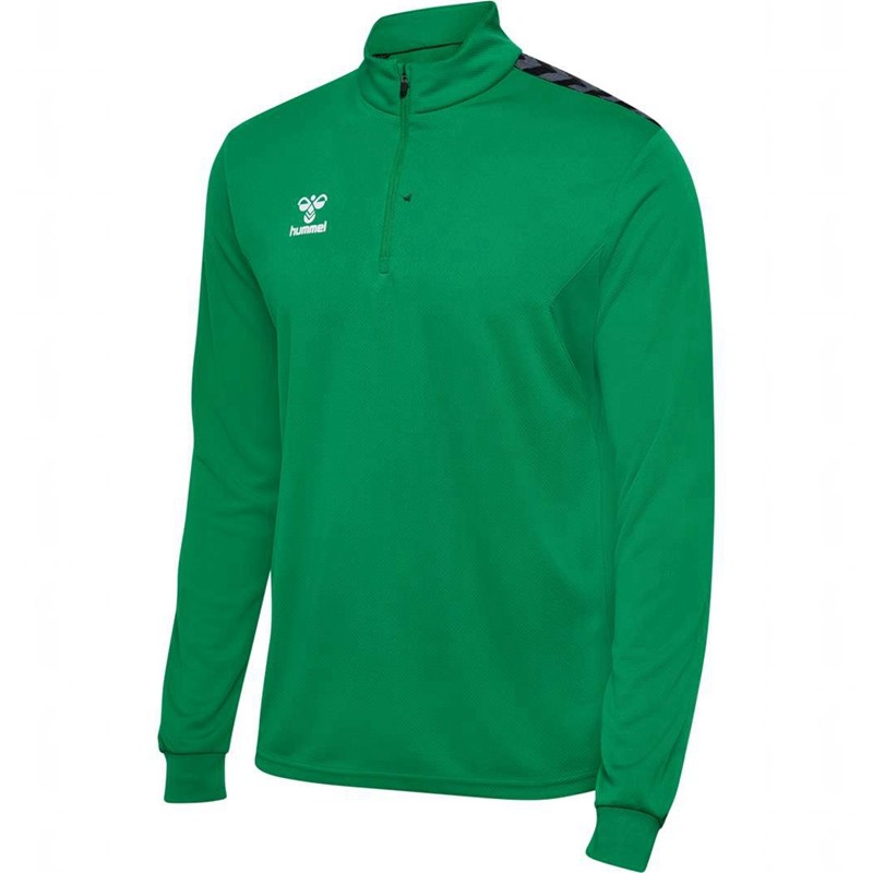 Hummel Authentic Half Zip Sweat Muške Kratke Hlače Zelene | 762716-931