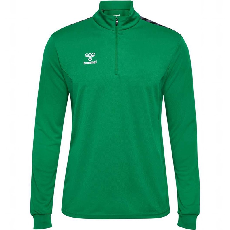 Hummel Authentic Half Zip Sweat Muške Kratke Hlače Zelene | 762716-931