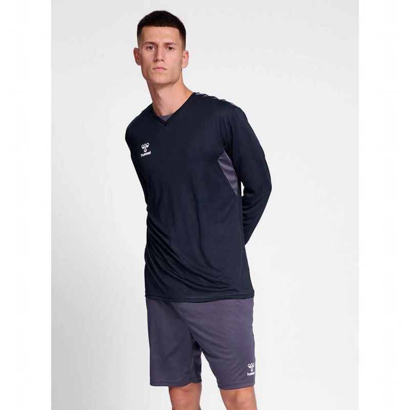 Hummel Authentic Pl L/S Muške Dres Crne | 365306-044