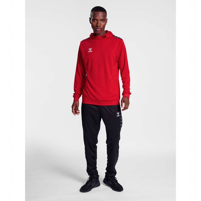 Hummel Authentic Pl Muške Majica s Kapuljačom Crvene | 869820-786
