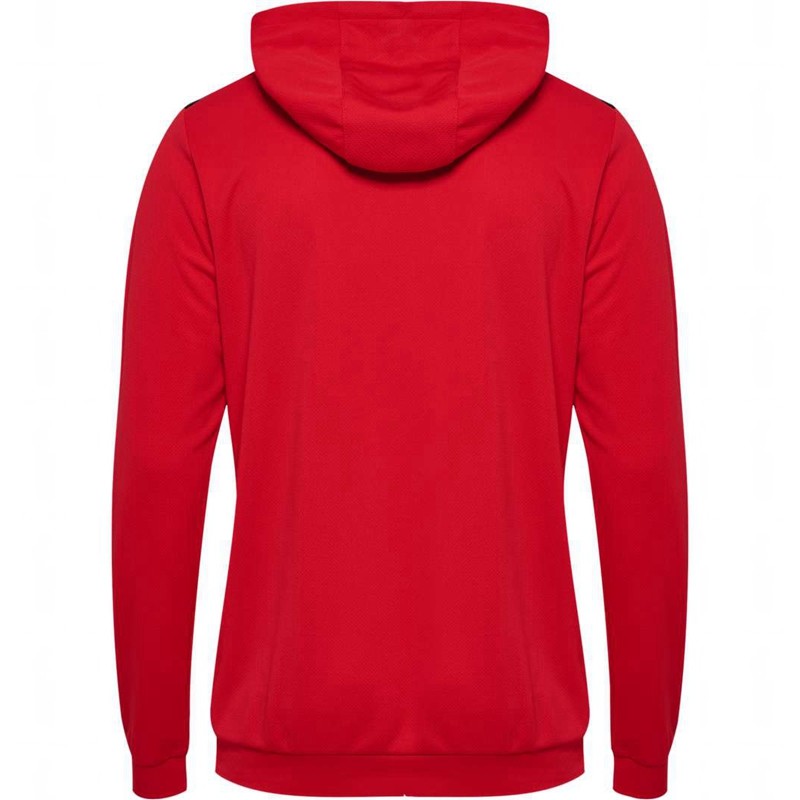 Hummel Authentic Pl Muške Majica s Kapuljačom Crvene | 869820-786