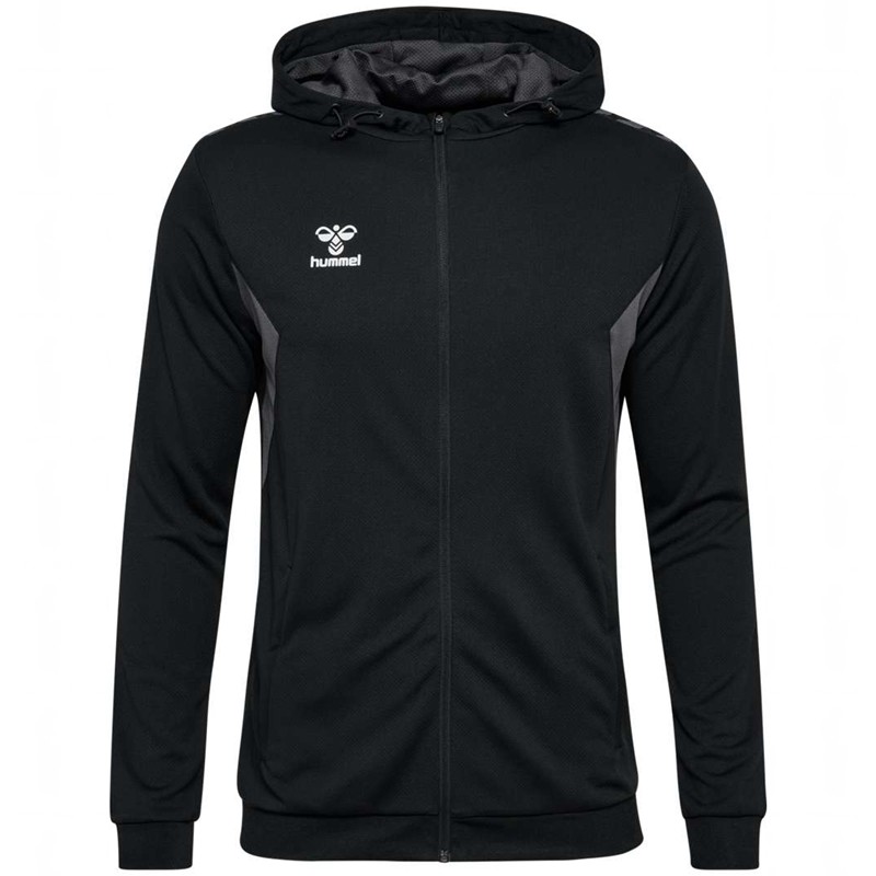 Hummel Authentic Pl Zip Muške Majica s Kapuljačom Crne | 149042-042