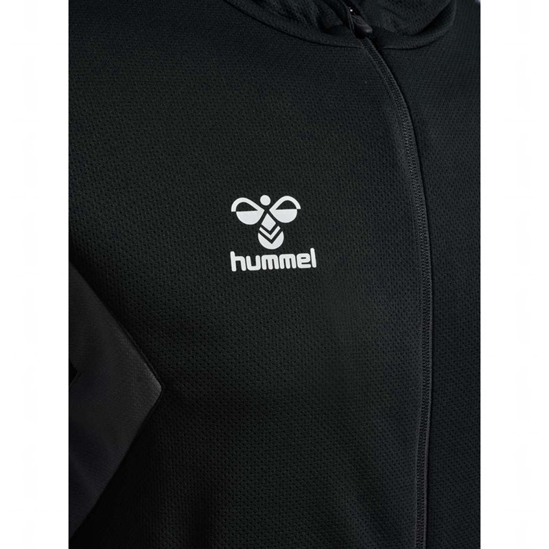 Hummel Authentic Pl Zip Muške Majica s Kapuljačom Crne | 149042-042