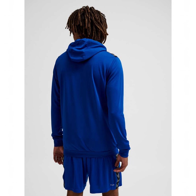 Hummel Authentic Pl Zip Muške Majica s Kapuljačom Plave | 831755-689