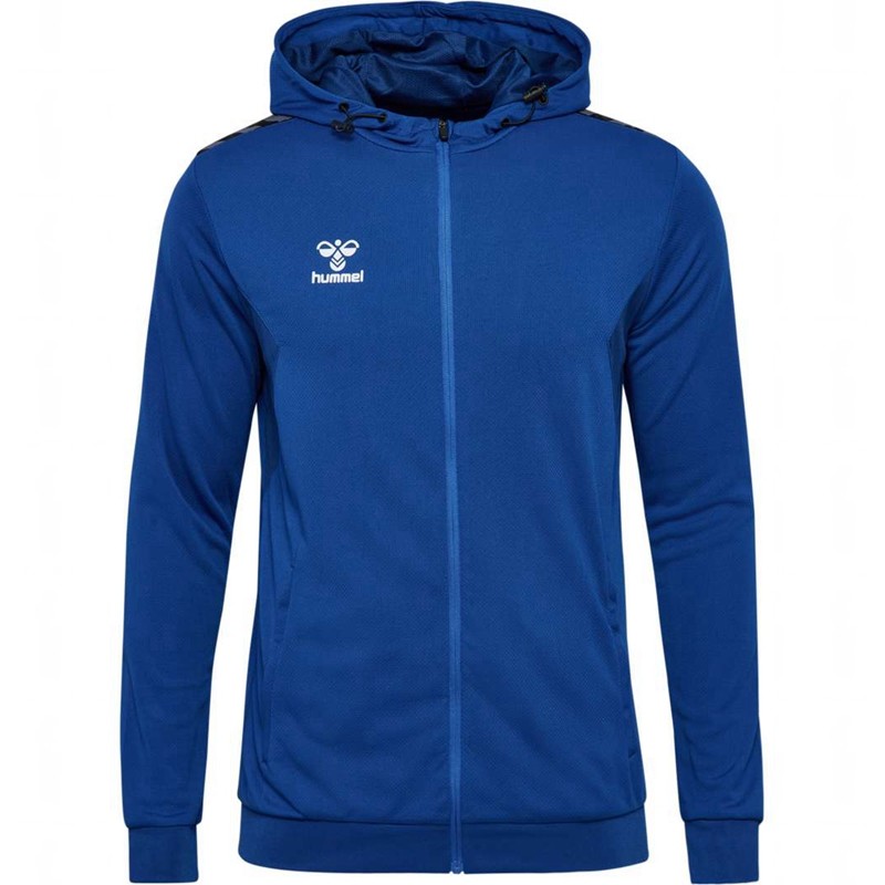 Hummel Authentic Pl Zip Muške Majica s Kapuljačom Plave | 831755-689
