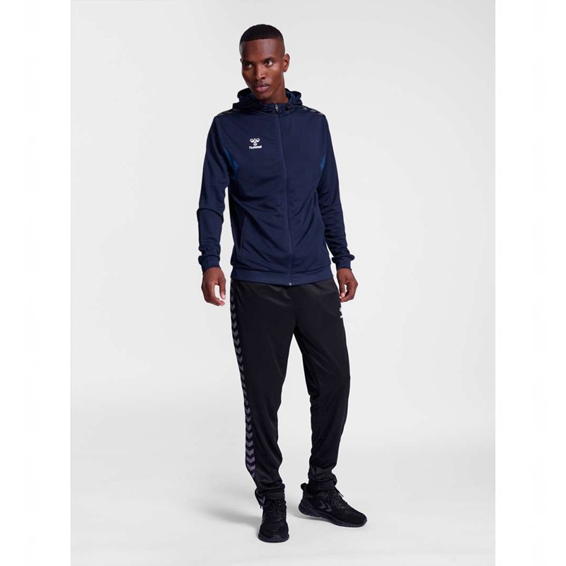 Hummel Authentic Pl Zip Muške Majica s Kapuljačom Tamnoplave | 169638-585