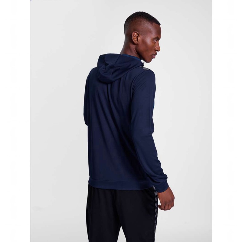 Hummel Authentic Pl Zip Muške Majica s Kapuljačom Tamnoplave | 169638-585