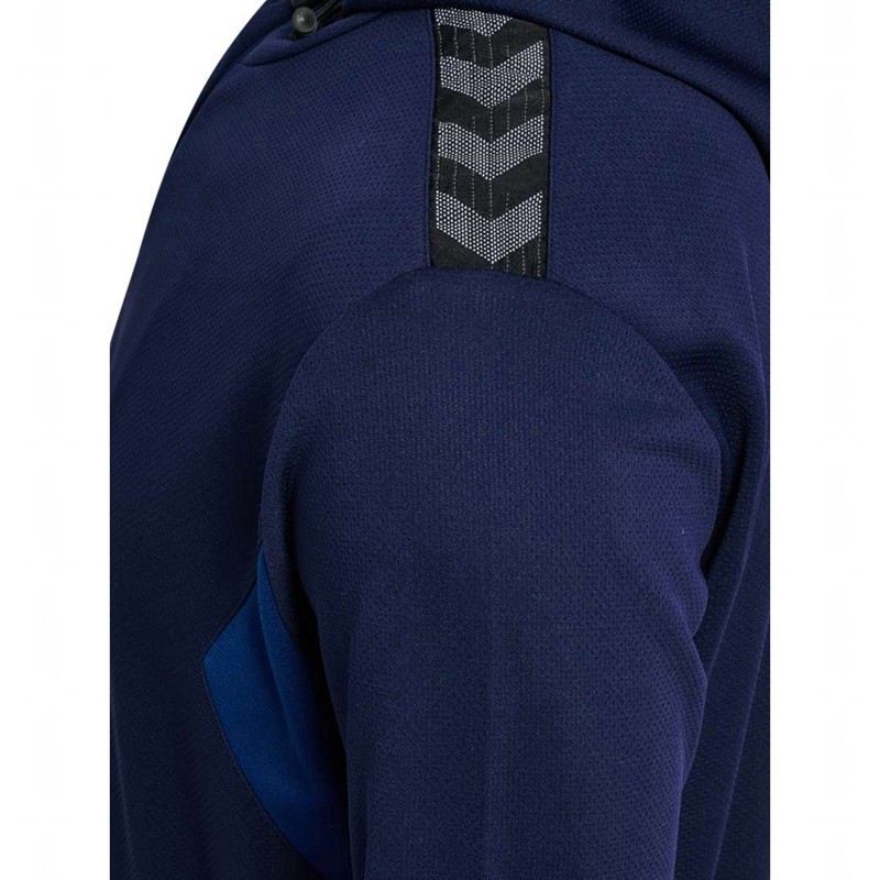 Hummel Authentic Pl Zip Muške Majica s Kapuljačom Tamnoplave | 169638-585