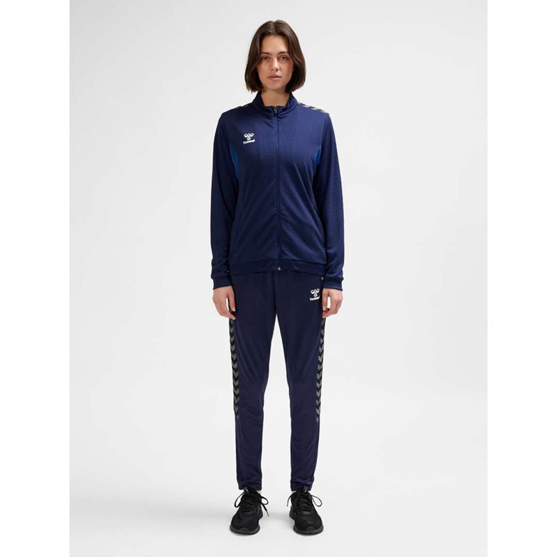 Hummel Authentic Pl Zip Ženske Dukserice Tamnoplave | 566492-970