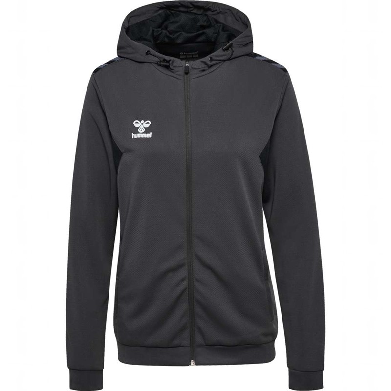 Hummel Authentic Pl Zip Ženske Majica s Kapuljačom Crne | 292518-741