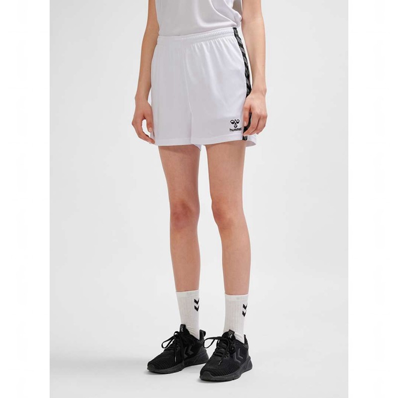 Hummel Authentic Pl Ženske Kratke Hlače Bijele | 526130-341