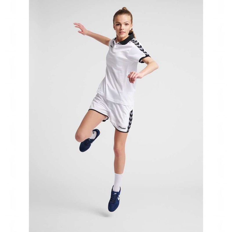 Hummel Authentic Poly Ženske Kratke Hlače Bijele | 951692-573