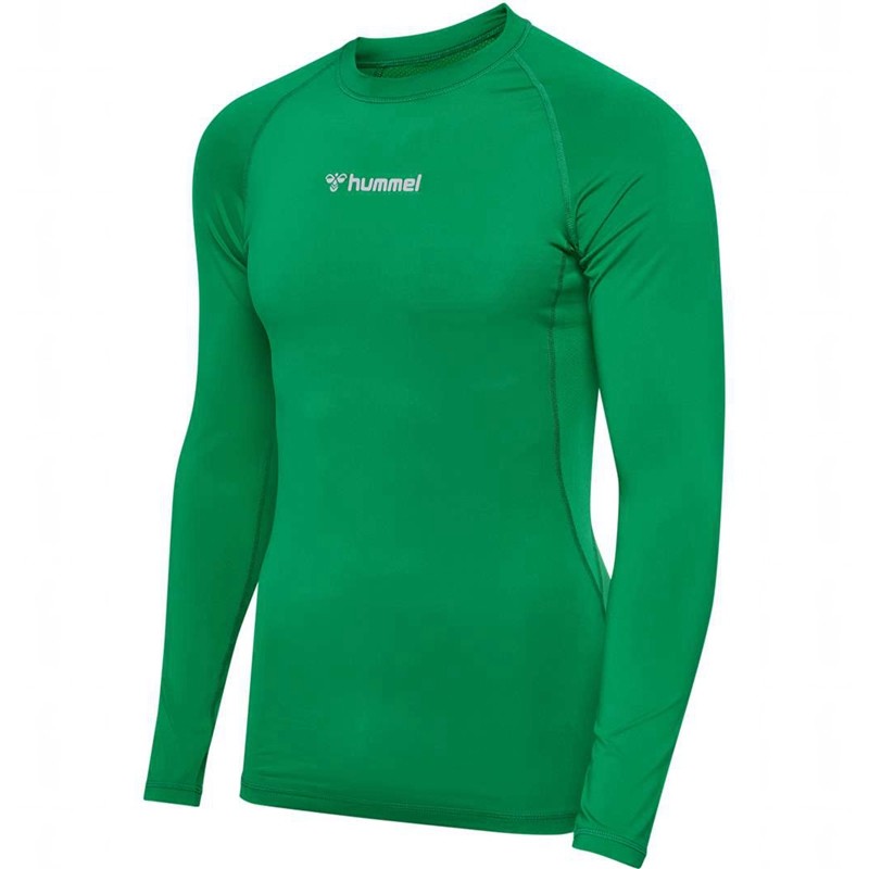 Hummel Bl Performance L/S Muške Temeljni Sloj Zelene | 486391-061