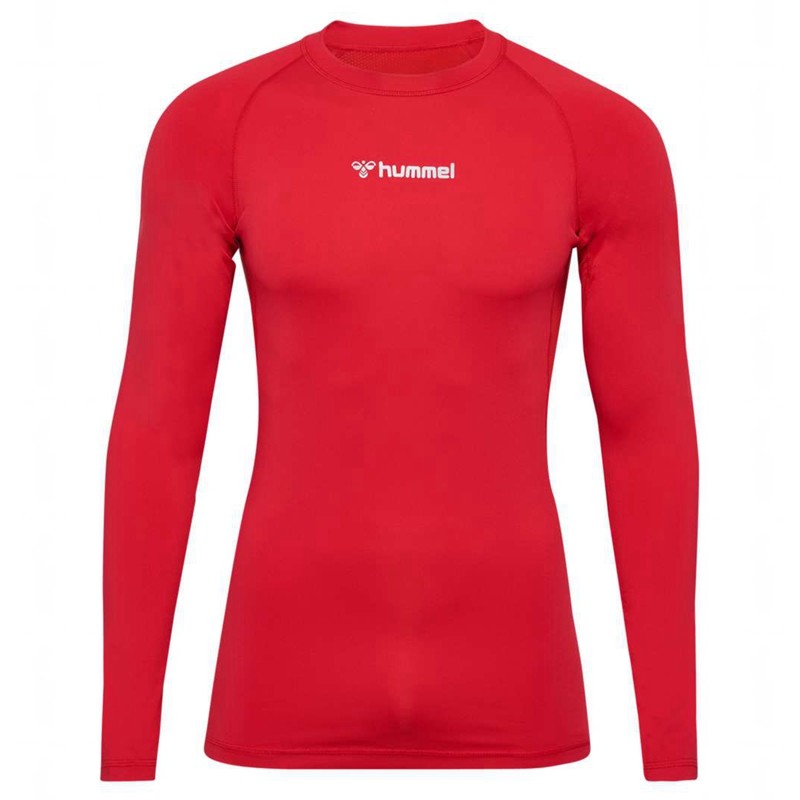 Hummel Bl Performance L/S Muške Temeljni Sloj Crvene | 557969-610