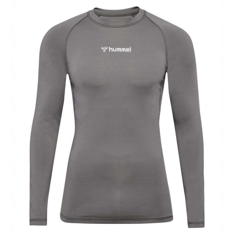 Hummel Bl Performance L/S Muške Temeljni Sloj Sive | 586363-531
