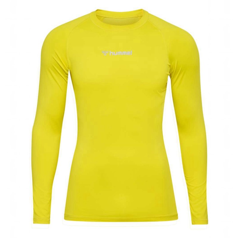 Hummel Bl Performance L/S Muške Temeljni Sloj Žute | 356084-035