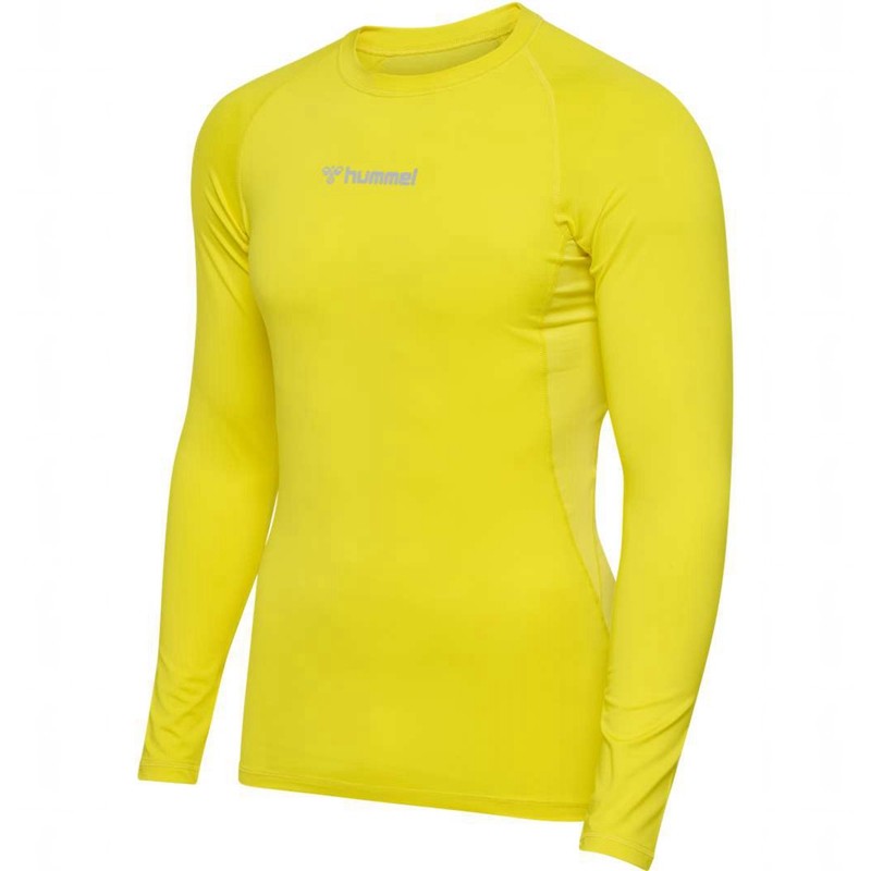 Hummel Bl Performance L/S Muške Temeljni Sloj Žute | 356084-035
