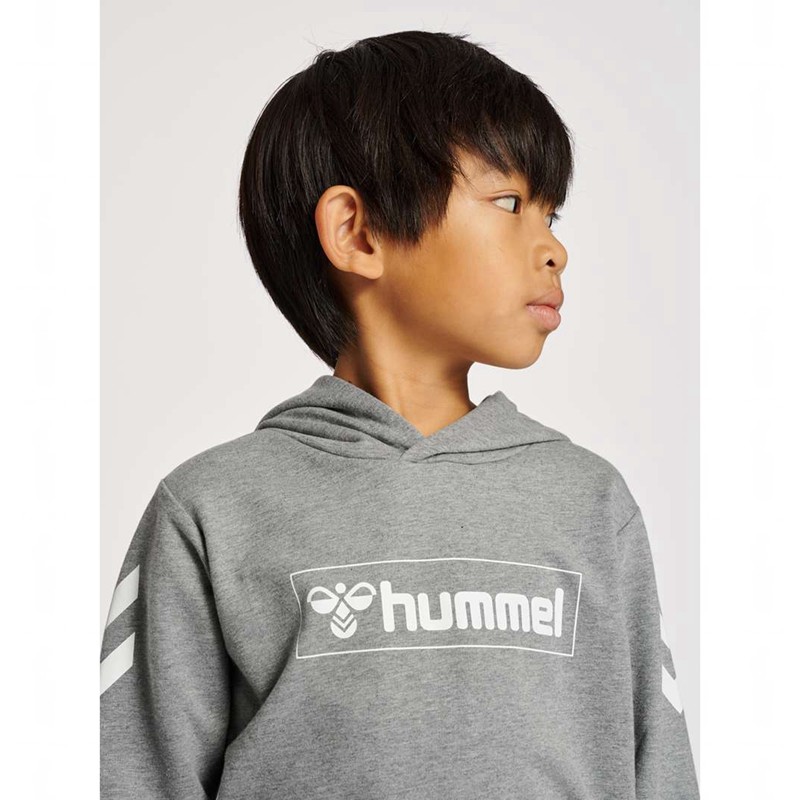 Hummel Box Dječje Majica s Kapuljačom Sive | 169769-269