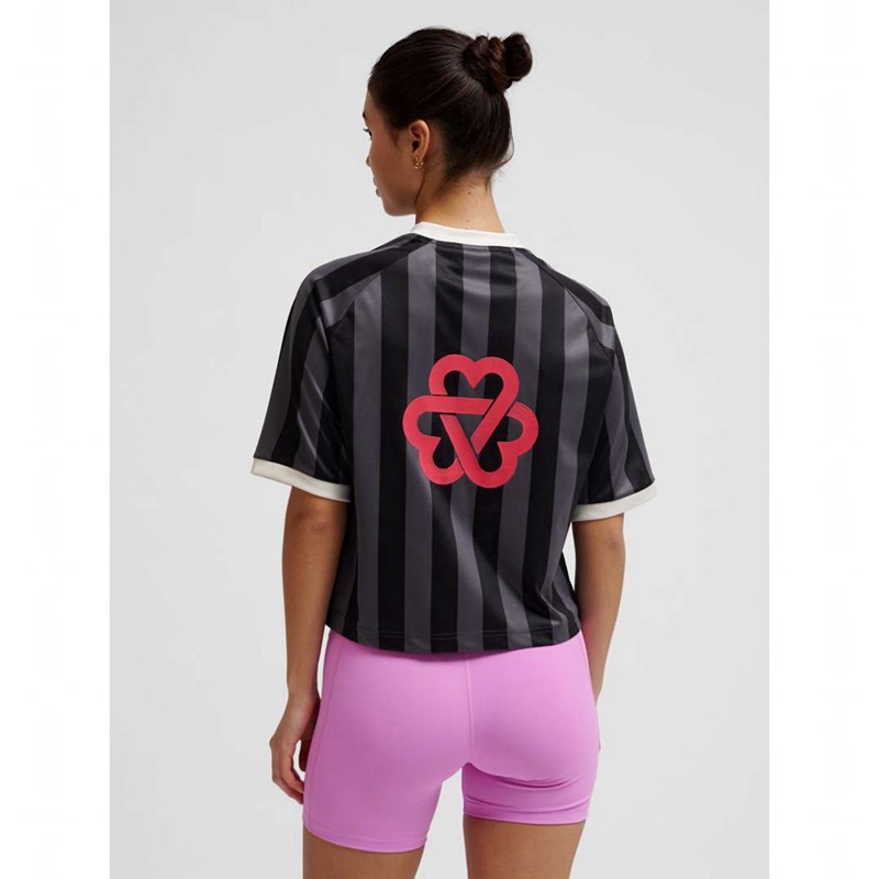 Hummel Boxy Bee Mine Shirt S/S Ženske Kratke Hlače Crne | 830931-877