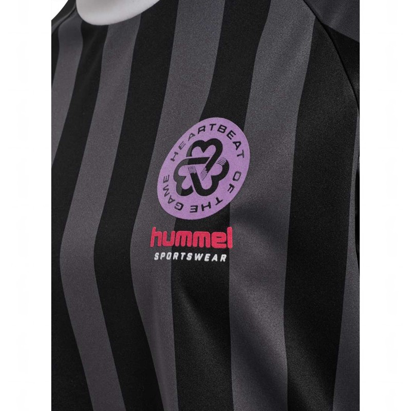 Hummel Boxy Bee Mine Shirt S/S Ženske Kratke Hlače Crne | 830931-877