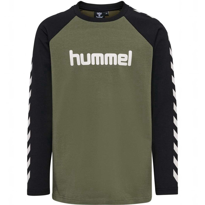 Hummel Boys L/S Dječje Majice Maslinasto Zelene | 253886-355