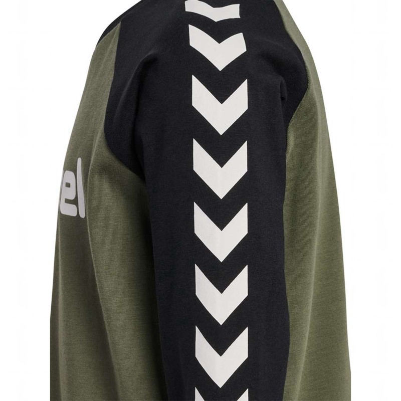 Hummel Boys L/S Dječje Majice Maslinasto Zelene | 253886-355