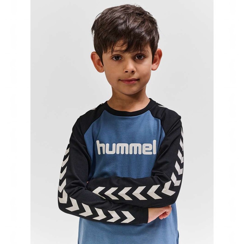 Hummel Boys L/S Dječje Majice Plave | 549593-436
