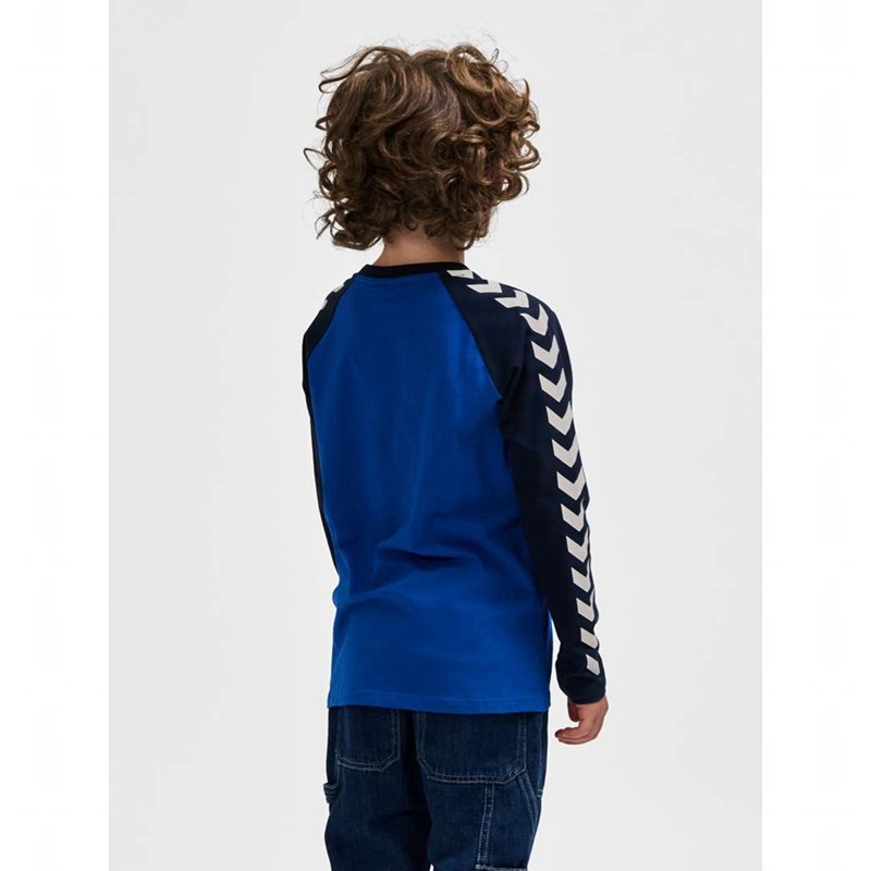 Hummel Boys L/S Dječje Majice Plave | 640163-818