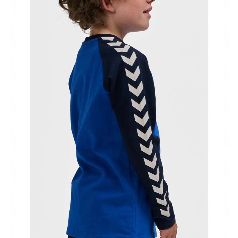 Hummel Boys L/S Dječje Majice Plave | 640163-818