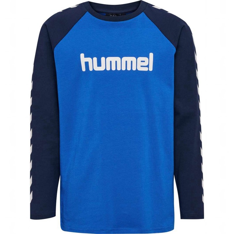 Hummel Boys L/S Dječje Majice Plave | 640163-818