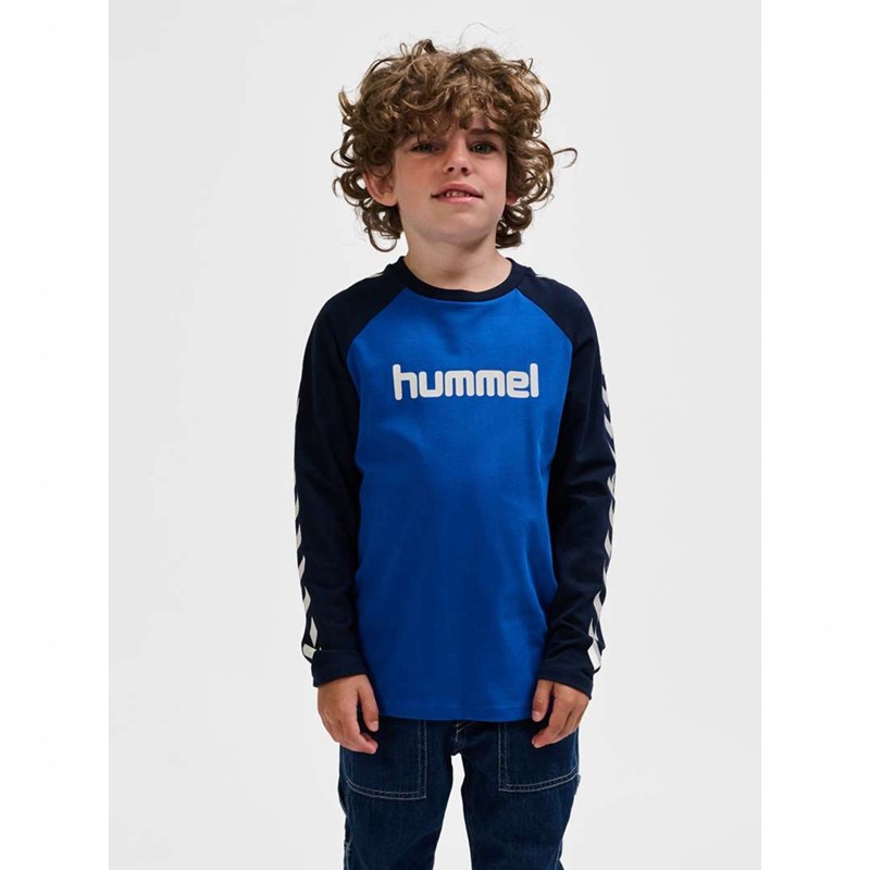 Hummel Boys L/S Dječje Majice Plave | 640163-818
